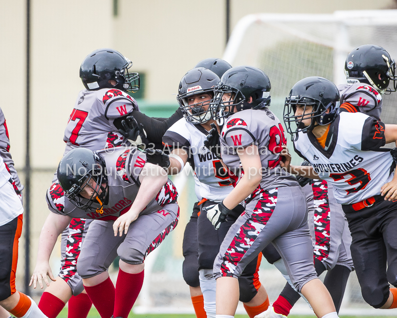 Warriors westshore Wolverines Saanich GVMFA  Goudy Langford football