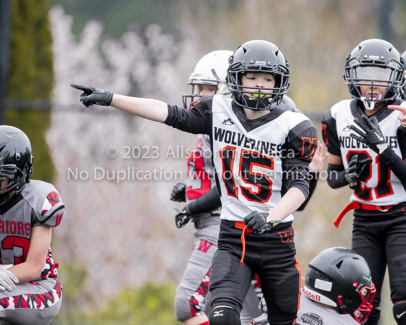 Warriors westshore Wolverines Saanich GVMFA  Goudy Langford football