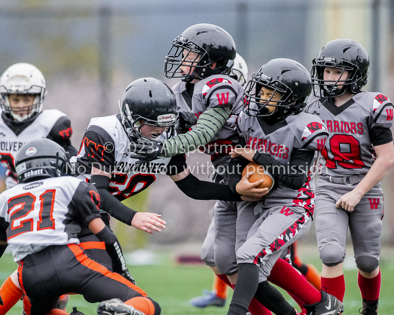 Warriors westshore Wolverines Saanich GVMFA  Goudy Langford football