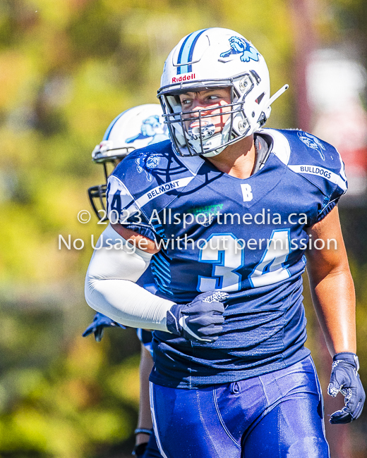 Belmont Bulldogs Football High School Football Allsportmedia Photography BC High School Football AAA Junior Varsity Varsity Goudy Field Langford