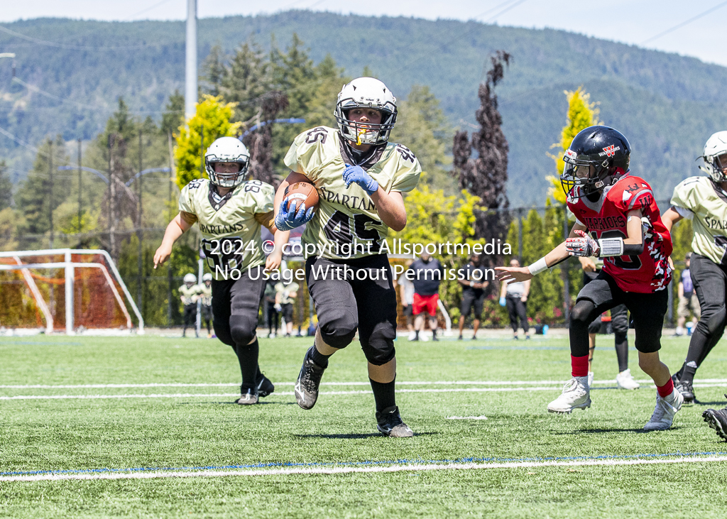 Warriors Sparrtans PeeWee football