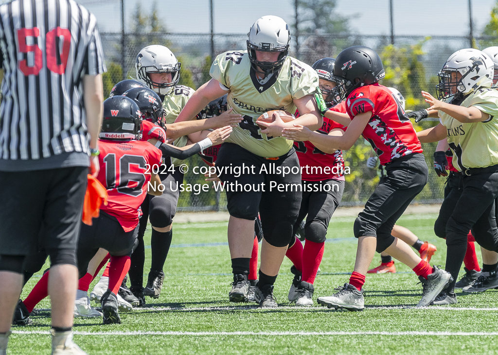 Warriors Sparrtans PeeWee football