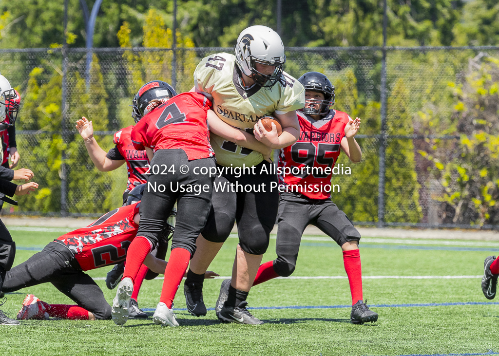 Warriors Sparrtans PeeWee football