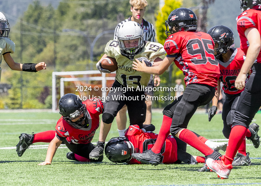 Warriors Sparrtans PeeWee football