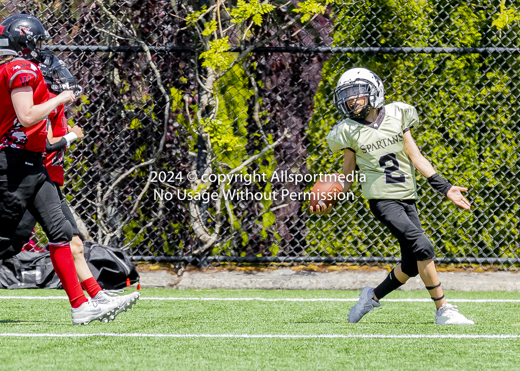 Warriors Sparrtans PeeWee football