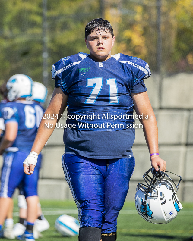 Belmont Bulldogs Football High School Football Allsportmedia Photography BC High School Football AAA Junior Varsity Varsity Goudy Field Langford