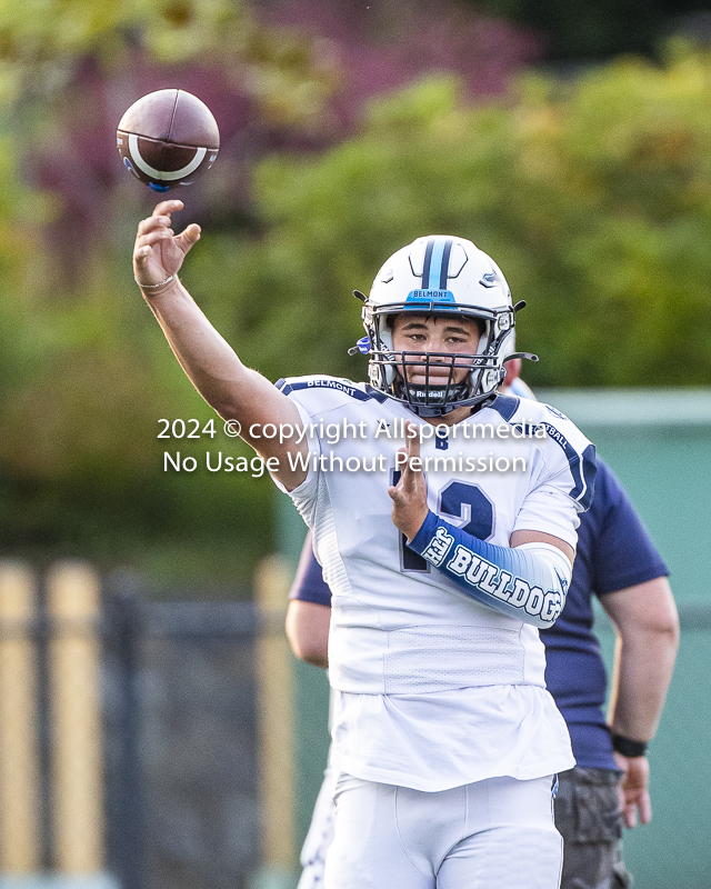 Belmont Bulldogs Football High School Football Allsportmedia Photography BC High School Football AAA Junior Varsity Varsity Goudy Field Langford