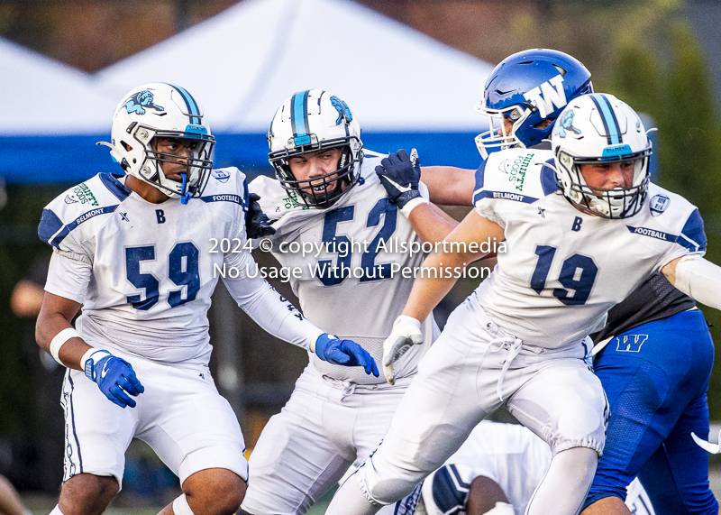 Belmont Bulldogs Football High School Football Allsportmedia Photography BC High School Football AAA Junior Varsity Varsity Goudy Field Langford