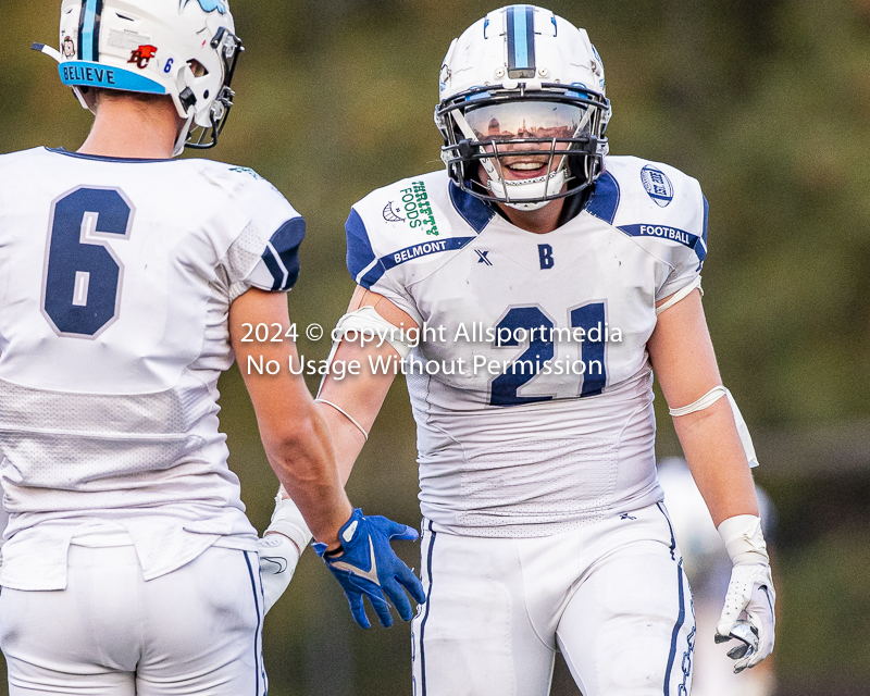 Belmont Bulldogs Football High School Football Allsportmedia Photography BC High School Football AAA Junior Varsity Varsity Goudy Field Langford