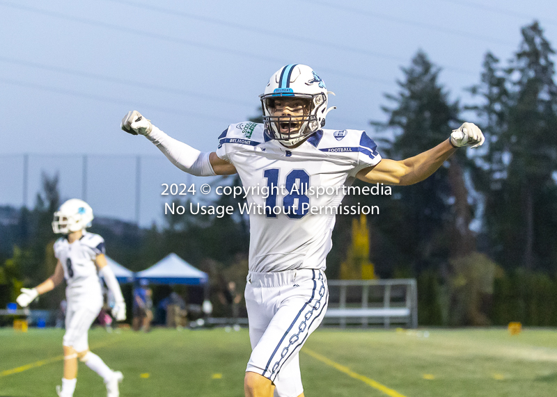 Belmont Bulldogs Football High School Football Allsportmedia Photography BC High School Football AAA Junior Varsity Varsity Goudy Field Langford