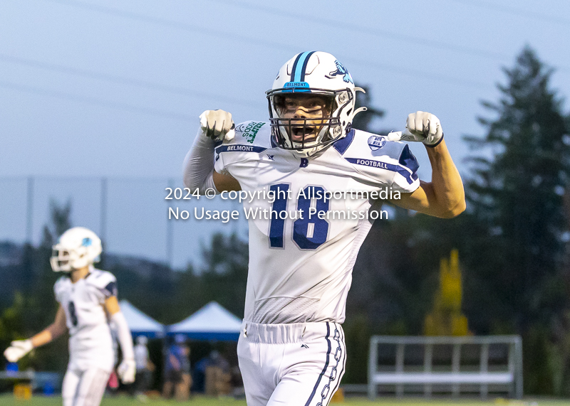 Belmont Bulldogs Football High School Football Allsportmedia Photography BC High School Football AAA Junior Varsity Varsity Goudy Field Langford