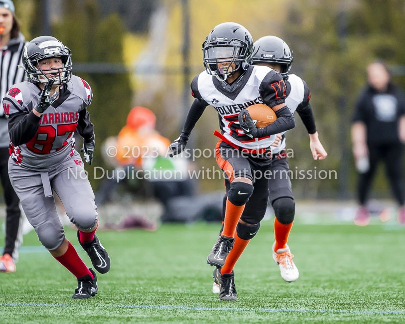 Warriors westshore Wolverines Saanich GVMFA  Goudy Langford football