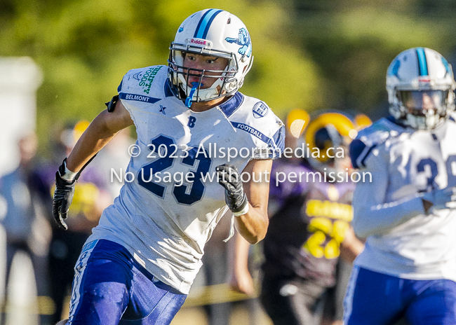 Belmont Bulldogs Football High School Football Allsportmedia Photography BC High School Football AAA Junior Varsity Varsity Goudy Field Langford