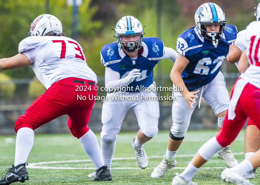 Belmont Bulldogs Football High School Football Allsportmedia Photography BC High School Football AAA Junior Varsity Varsity Goudy Field Langford