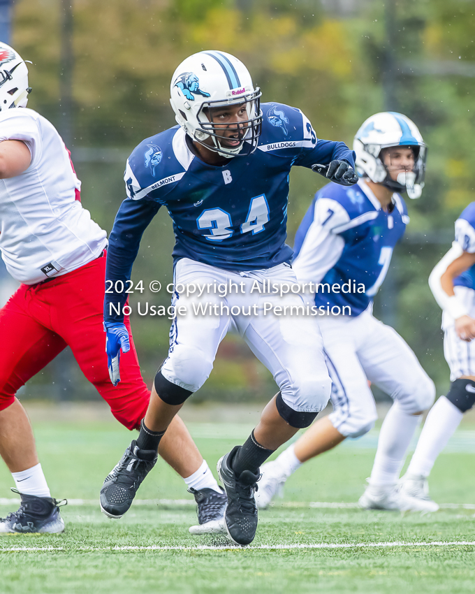 Belmont Bulldogs Football High School Football Allsportmedia Photography BC High School Football AAA Junior Varsity Varsity Goudy Field Langford