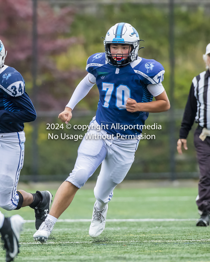 Belmont Bulldogs Football High School Football Allsportmedia Photography BC High School Football AAA Junior Varsity Varsity Goudy Field Langford