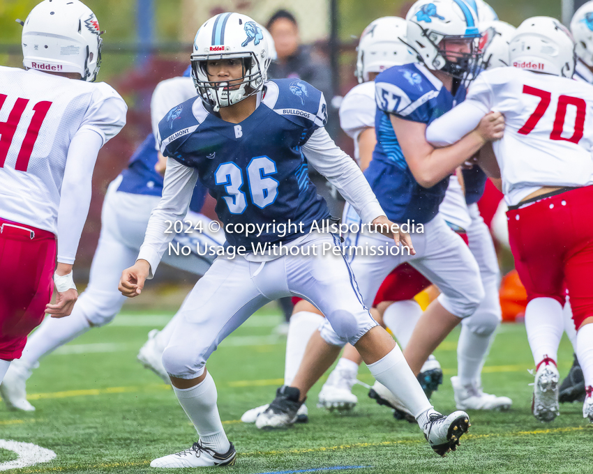 Belmont Bulldogs Football High School Football Allsportmedia Photography BC High School Football AAA Junior Varsity Varsity Goudy Field Langford