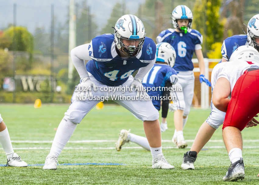 Belmont Bulldogs Football High School Football Allsportmedia Photography BC High School Football AAA Junior Varsity Varsity Goudy Field Langford