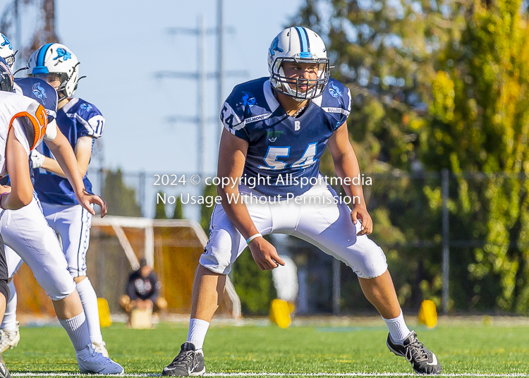 Belmont Bulldogs Football High School Football Allsportmedia Photography BC High School Football AAA Junior Varsity Varsity Goudy Field Langford;Junior Varsity Bulldogs Spectrum Thunder BCHSFB