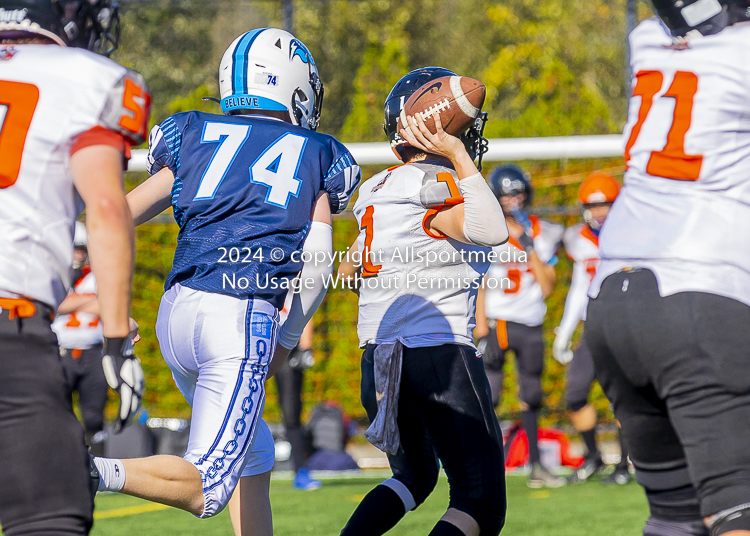 Belmont Bulldogs Football High School Football Allsportmedia Photography BC High School Football AAA Junior Varsity Varsity Goudy Field Langford;Junior Varsity Bulldogs Spectrum Thunder BCHSFB