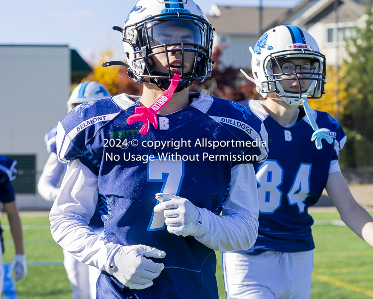 Belmont Bulldogs Football High School Football Allsportmedia Photography BC High School Football AAA Junior Varsity Varsity Goudy Field Langford;Junior Varsity Bulldogs Spectrum Thunder BCHSFB