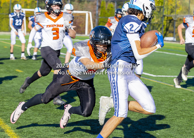 Belmont Bulldogs Football High School Football Allsportmedia Photography BC High School Football AAA Junior Varsity Varsity Goudy Field Langford;Junior Varsity Bulldogs Spectrum Thunder BCHSFB